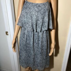 Shelby & Palmer Grey/Blk Leopard Print Dress, 10